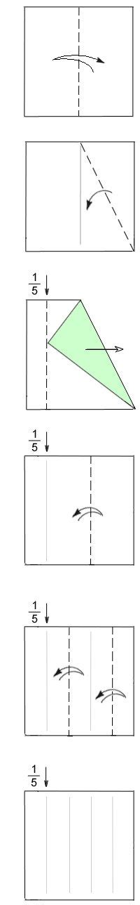 Divide Paper Into Thirds Learn Origami Basics Origami Resource Center