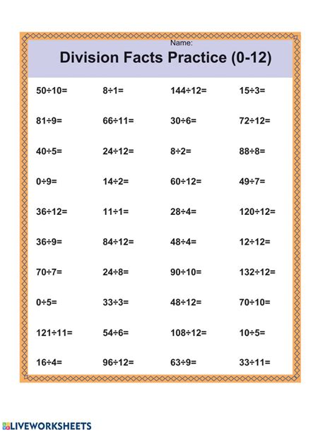 Division Facts