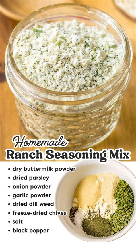 Diy Ranch Seasoning A Homemade Version Of The Famous Ranch Seasoning