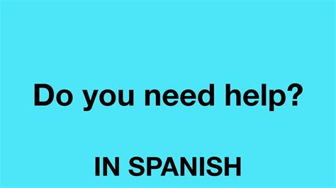 5 Spanish Help Tips