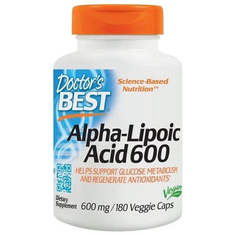 Doctor S Best Alpha Lipoic Acid 600 Mg 180 Capsules Super Supplement