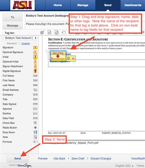 Docusign Tracking Asu Enterprise Technology