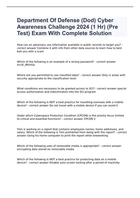 Dod Cyber Awareness Challenge 2024 Reddit Coral Dierdre