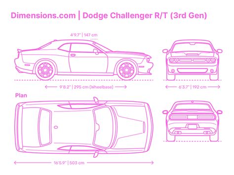 Dodge Challenger R T 3Rd Gen Dimensions Drawings Dimensions Com Dodge Challenger R T 3Rd Gen Dimensions Drawings Dimensions Com