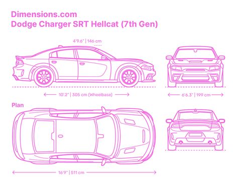 Dodge Charger 7Th Gen Dimensions Drawings Dimensions Com