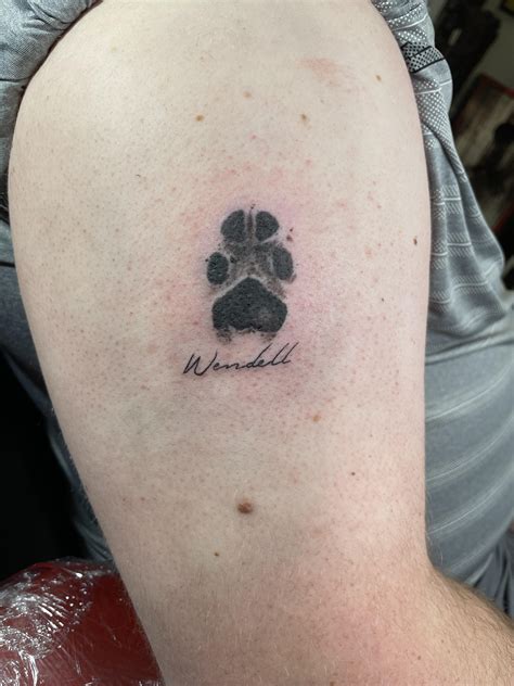 Dog Paw Print Memorial Tattoos Blisskoti Dog Paw Print Memorial Tattoos Blisskoti