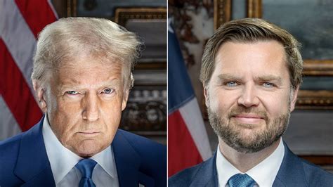 Donald Trump And Jd Vance S Official Portraits Released Nbc Chicago