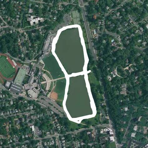 Double Lake At Huguenot Park In New York Walking Map