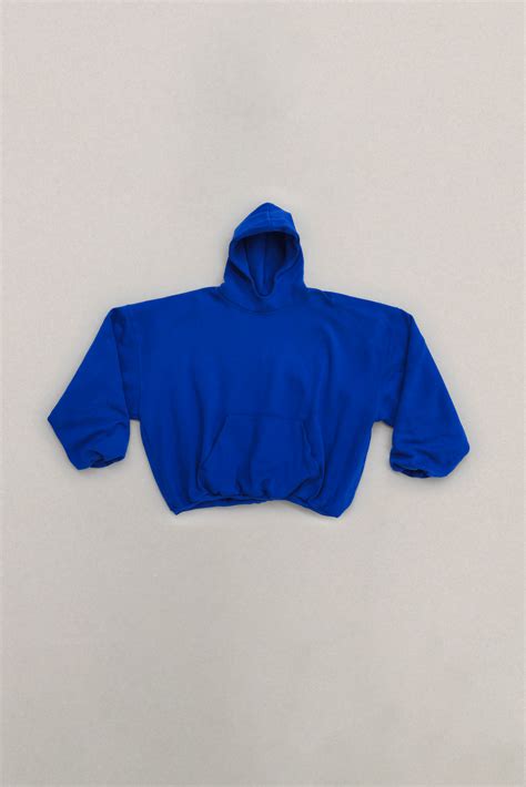 Double Layered Hoodie L Cobalt