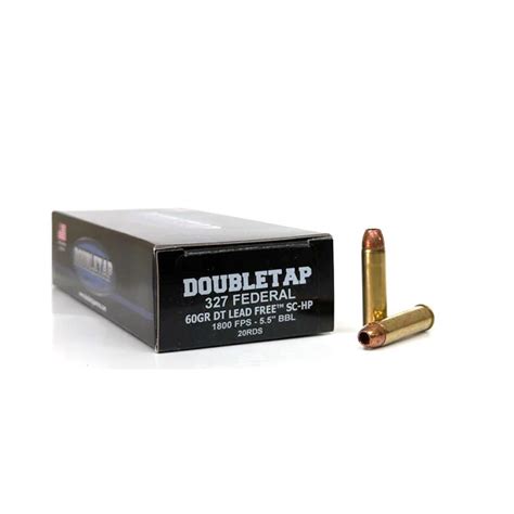 Doubletap Ammo 327 Federal Mag 60Gr Doubletap Lead Free Schp 20 Bx Graf Sons