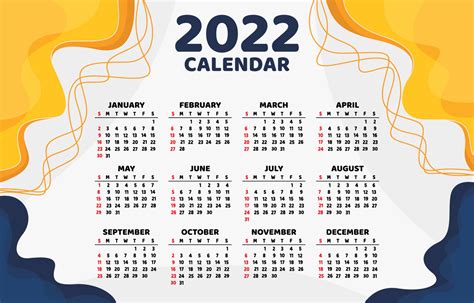 Download Wavy 2022 Calendar Wallpaper Wallpapers Com