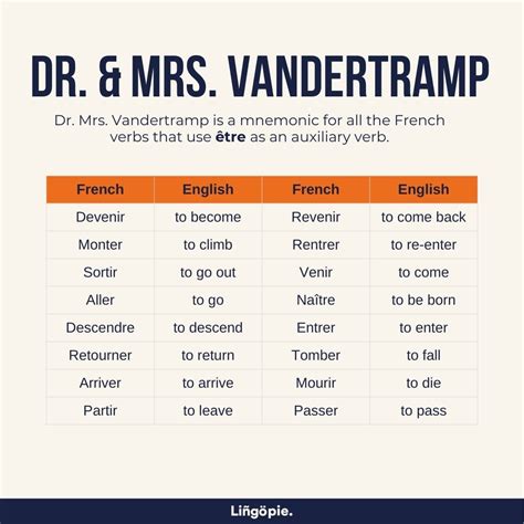 Dr Mrs Vandertramp Mnemonic Device