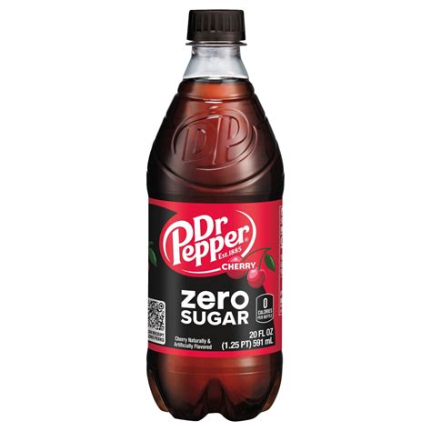 Dr Pepper Zero Sugar Dark Berry Soda Bottles 6 Bottles 16 9 Fl Oz