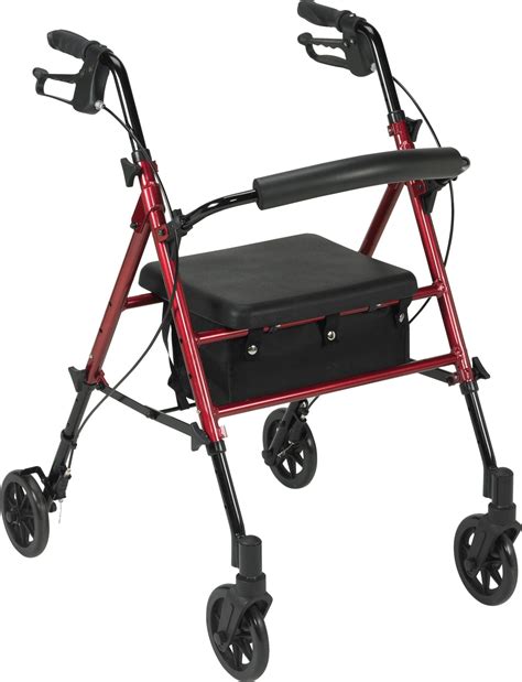 Drive Universal Adjustable 4 Wheel Walker Corner Home Medical
