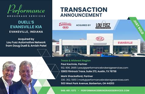 Duell S Evansville Kia Performance Brokerage Services
