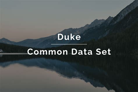 5 Duke Data Set Tips