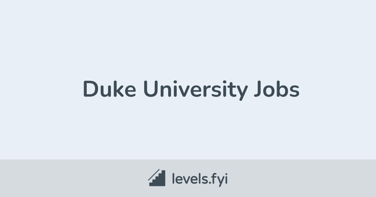Duke University Job Openings