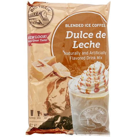 Dulce De Leche Big Train Frappe Mix 5 Ct Case Coffee City Usa