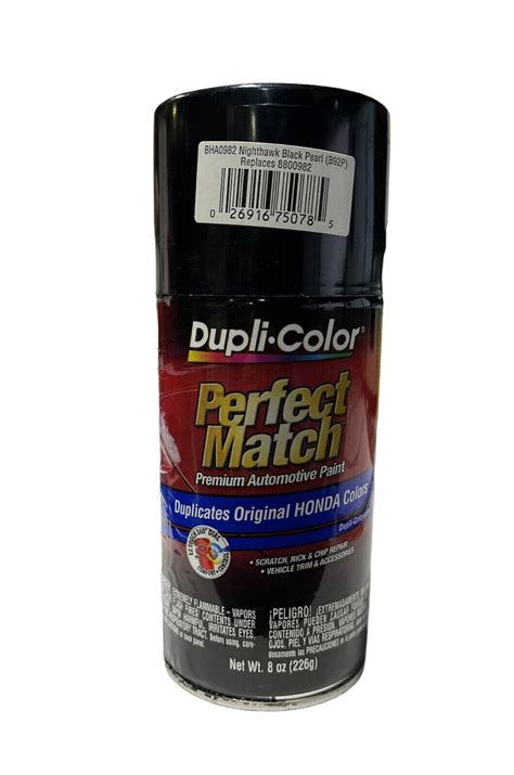 Duplicolor Bha0982 Perfect Match Honda Nighthawk Black Pearl B92p 8Oz