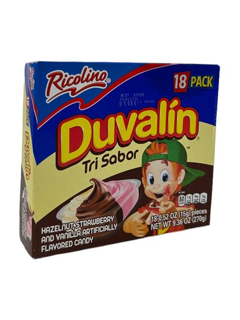 Duvalin Bi Sabor 18 Count Fresas Hazelnut Avellana