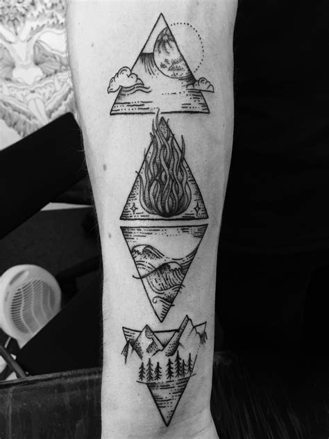 Earth Air Fire Water Tattoo