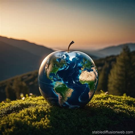 Earth Apple Shape Stable Diffusion Online