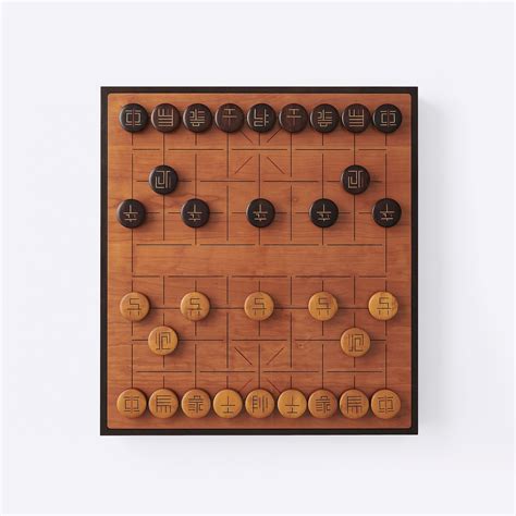 East African Blackwood Cherry Wood And Boxwood Chinese Chess Set Shang Xia