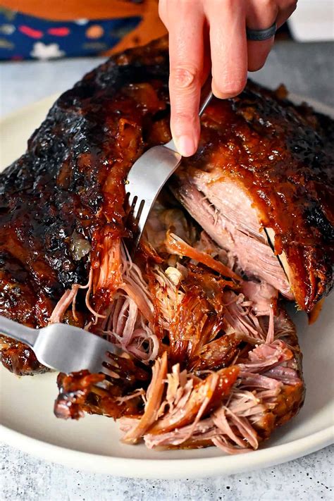 Easy Pork Shoulder Roast With Peach Glaze