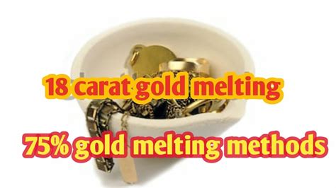 Easy To 18 Carat Gold Melting Calculation|| 75% Gold Melting Methods ...
