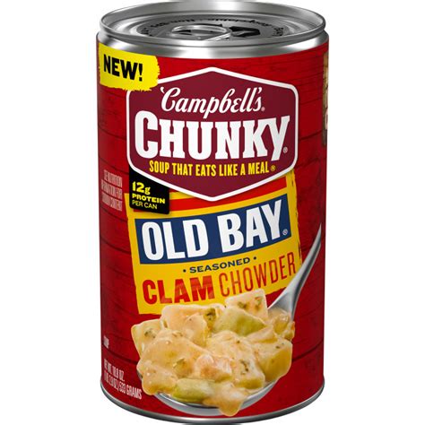 Eating Campbell S New Old Bay Clam Chowder With Oyster Crackers Youtube