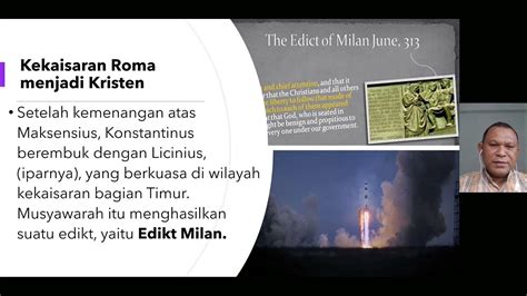 Edict Milan Dan Perkembangan Gereja Youtube