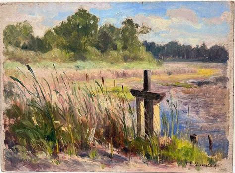 Edmond Quinton1930 Amp 39 S French Impressionist Signed Oil Painting Cross
