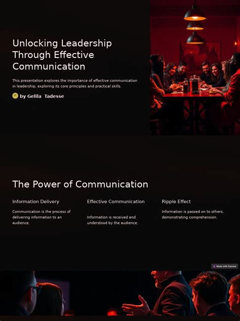 Effective Communication Building Unlocking The Power Of Words An Fdp