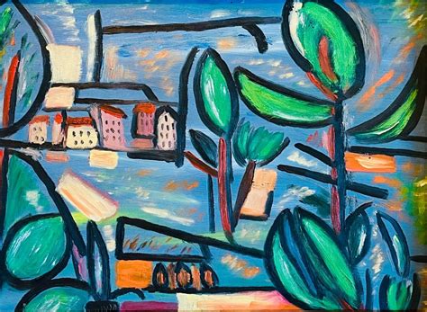 Einzigartiges Original Landschaftsgem Lde Summer Art Find Gebraucht