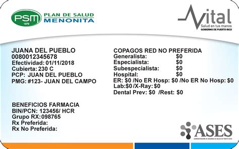 Ejemplos De Las Tarjetas Del Plan De Salud Que Muestran Tdi O Doi