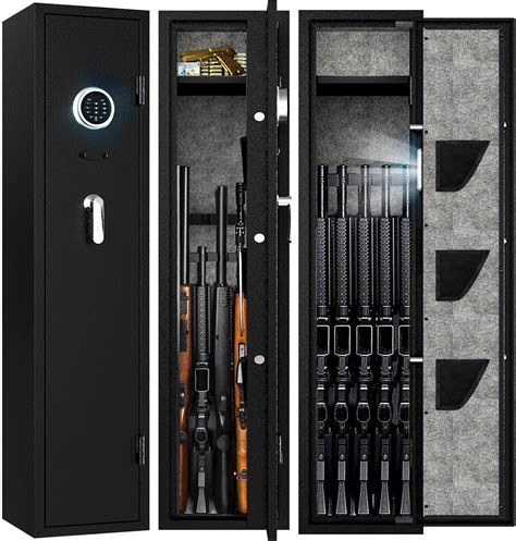 Emaxee 5 8 Rifle Gun Safe Gun Cabinet For Home Rifle And Pistols With