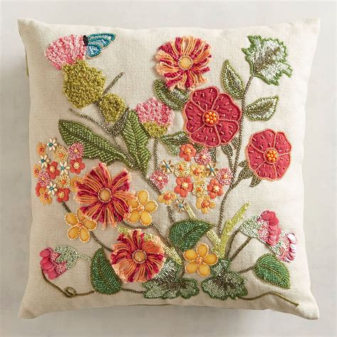Transform Your Home Decor with Stunning Embroidered Pillow Designs