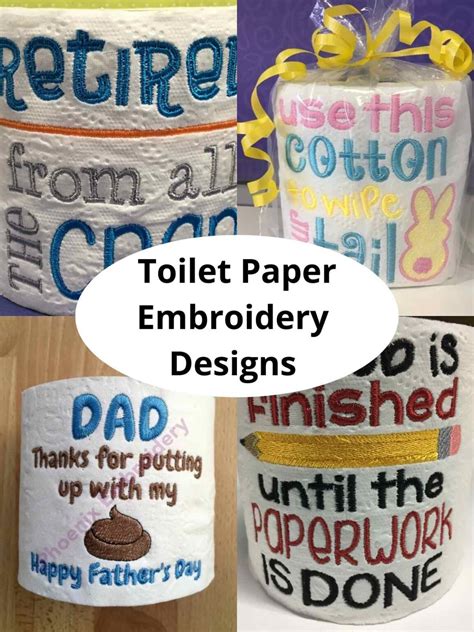 Embroidered Toilet Paper