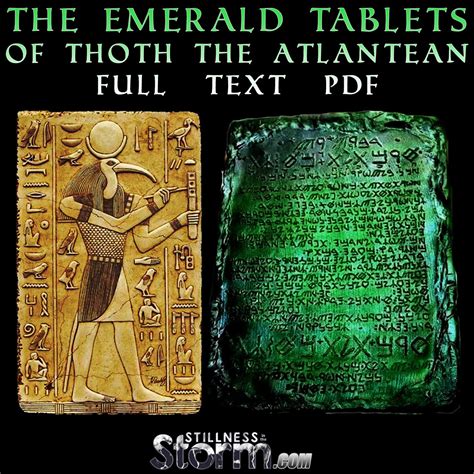 Emerald Tablets of Thoth Summary
