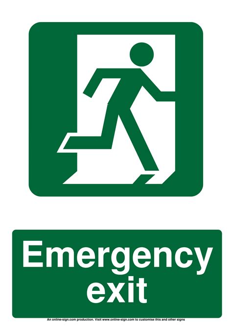 Emergency Exit Signs