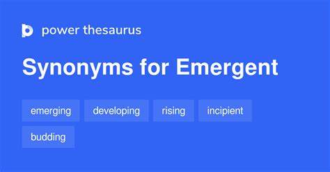 Emergent Synonym