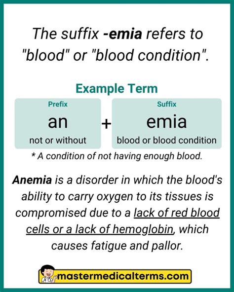 5 Emia Medical Terms