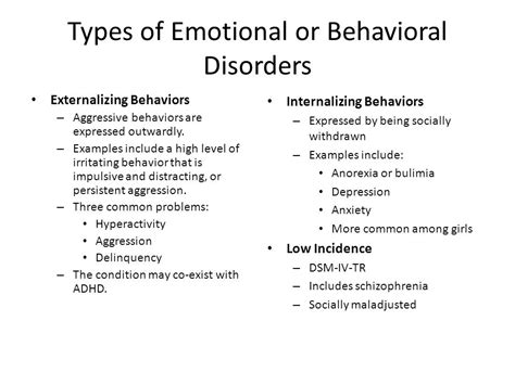 Emotional Behavioral Disorder