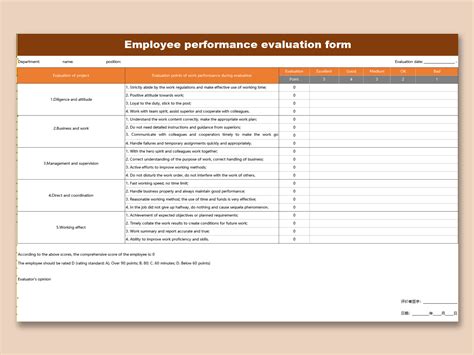 Employee Evaluation Template Excel Free At Vanbrodieblog Blog Employee Evaluation Template Excel Free At Vanbrodieblog Blog