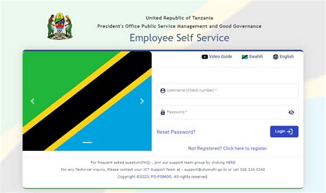 Employee Self Service Login Ess Utumishi Guide Mopawa Employee Self Service Login Ess Utumishi Guide Mopawa