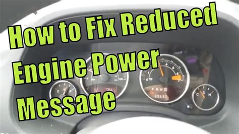 Understanding Engine Power Reduced Meaning: Causes and Fixes