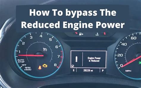 Engine Power Reduced: Causes and How to Fix It