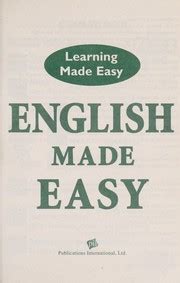 English Made Easy By Susan Bloom Open Library