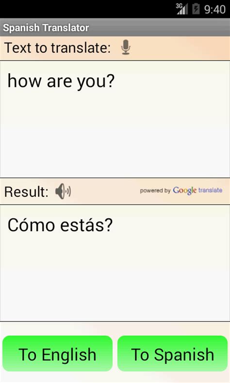 English Spanish Translator Android Apps On Google Play