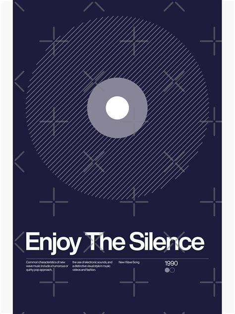 Enjoy The Silence Poster For Sale By Sub88 Redbubble Enjoy The Silence Poster For Sale By Sub88 Redbubble